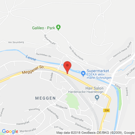Standort der Autogas Tankstelle: OIL! Tankstelle in 57368, Lennestadt-Meggen