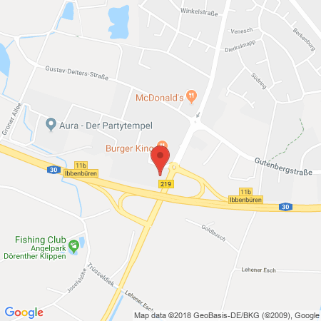 Position der Autogas-Tankstelle: Total Ibbenbueren in 49479, Ibbenbueren