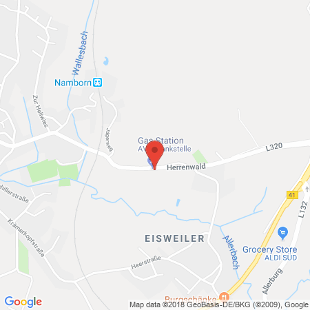 Position der Autogas-Tankstelle: AVIA Tankstelle in 66640, Namborn-eisweiler