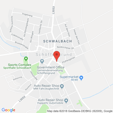 Position der Autogas-Tankstelle: Mengin Tank-stop Schöffengrund in 35641, Schöffengrund-schwalbach