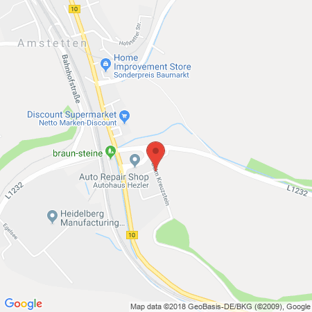 Standort der Autogas Tankstelle: Automeister Hezler in 73340, Amstetten