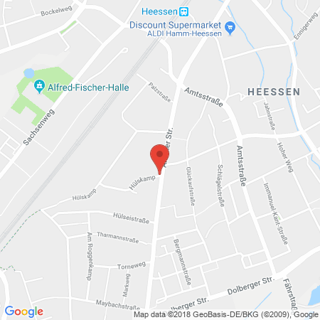 Position der Autogas-Tankstelle: Star Tankstelle in 59073, Hamm