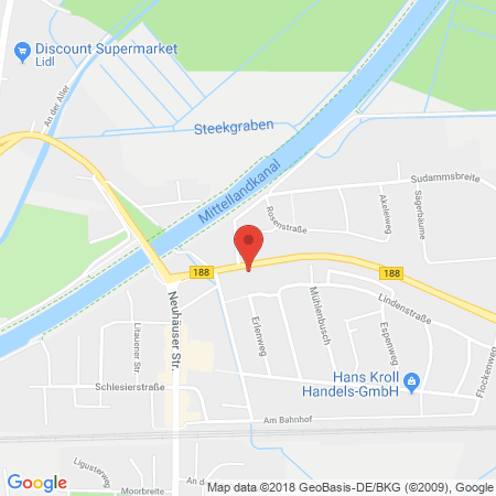 Position der Autogas-Tankstelle: Shell Tankstelle in 38448, Wolfsburg-vorsfelde