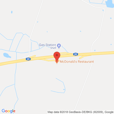 Position der Autogas-Tankstelle: Shell Tankstelle in 23923, Niendorf
