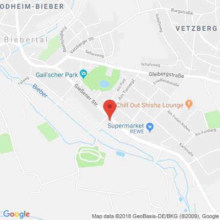 Position der Autogas-Tankstelle: Mengin Tank-stop Rodheim in 35444, Biebertal-rodheim