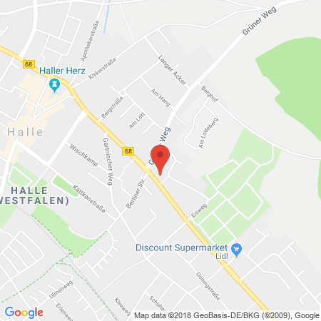 Standort der Tankstelle: Shell Tankstelle in 33790, Halle (Westf.)