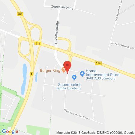 Position der Autogas-Tankstelle: Star Tankstelle in 21337, Lüneburg