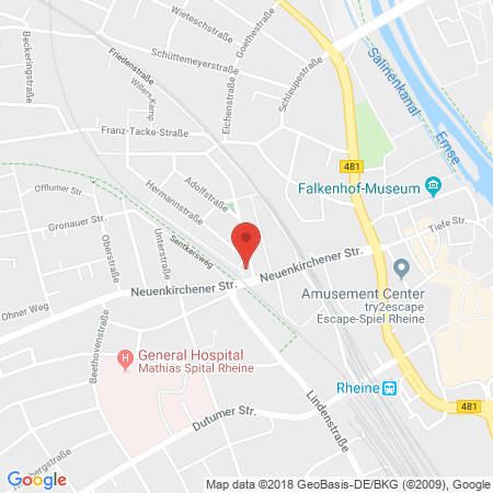 Standort der Tankstelle: ARAL Tankstelle in 48431, Rheine