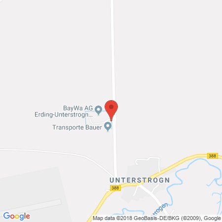 Position der Autogas-Tankstelle: Baywa Tankstelle Erding-bockhorn in 85461, Bockhorn/ed20