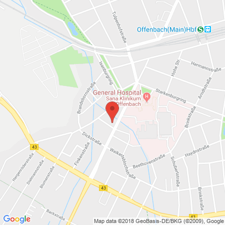 Standort der Tankstelle: ESSO Tankstelle in 63069, OFFENBACH