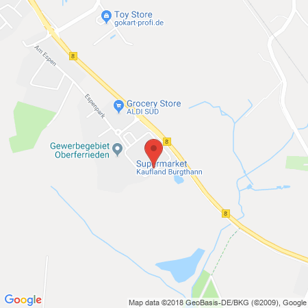 Position der Autogas-Tankstelle: Sb-markttankstelle Burgthann Espenpark in 90559, Burgthann