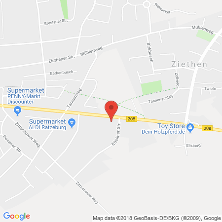 Standort der Tankstelle: Raiffeisen Tankstelle in 23909, Ratzeburg