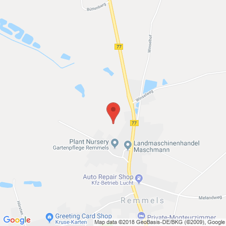 Position der Autogas-Tankstelle: Tankstelle Lucht in 24594, Remmels