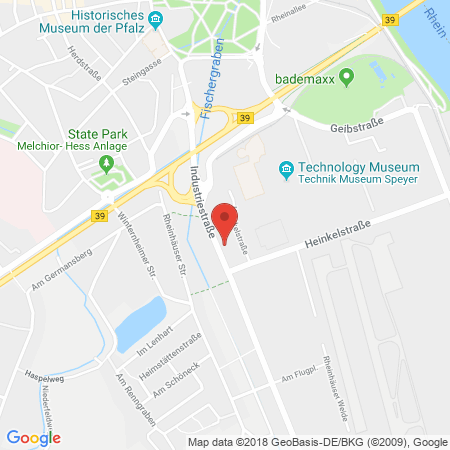 Position der Autogas-Tankstelle: Aral Tankstelle in 67346, Speyer
