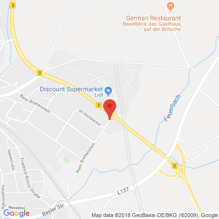 Standort der Autogas Tankstelle: Auto-Service Center Th. Brenneisen in 79588, Efringen-Kirchen
