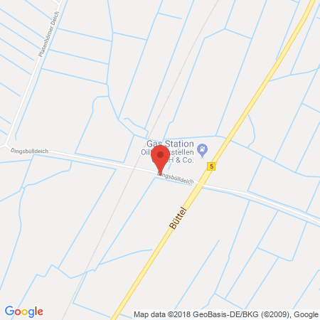 Position der Autogas-Tankstelle: Rheingaspartner OIL! in 25889, Witzwort