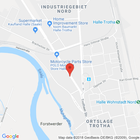 Standort der Autogas Tankstelle: Opel Autohaus Mundt in 06118, Halle