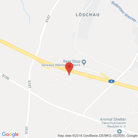 Standort der Autogas Tankstelle: BAB-Tankstelle Oberlausitz Süd in 02625, Bautzen