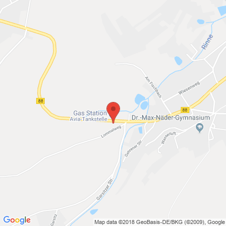 Position der Autogas-Tankstelle: AVIA Tankstelle in 07426, Königsee-rottenbach