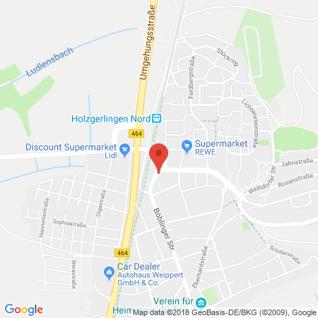 Standort der Tankstelle: ARAL Tankstelle in 71088, Holzgerlingen