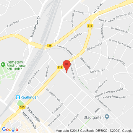 Standort der Tankstelle: ARAL Tankstelle in 72764, Reutlingen