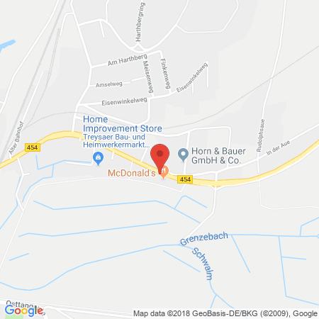 Position der Autogas-Tankstelle: Bft-tankstelle Kurnaz in 34613, Schwalmstadt Treysa