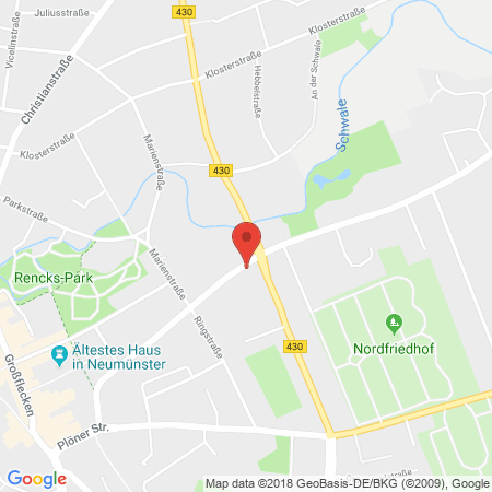Position der Autogas-Tankstelle: Martin Kriese in 24534, Neumünster