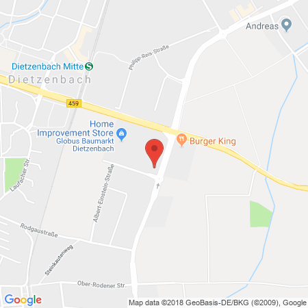 Position der Autogas-Tankstelle: JET Tankstelle in 63128, Dietzenbach