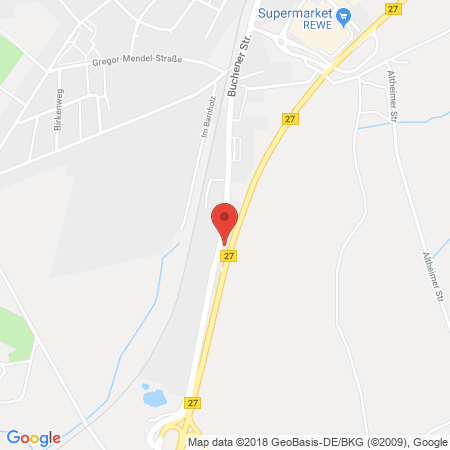 Position der Autogas-Tankstelle: Zg Raiffeisen Tankstelle Walldürn in 74731, Walldürn