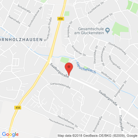 Position der Autogas-Tankstelle: Aral Tankstelle in 61350, Bad Homburg