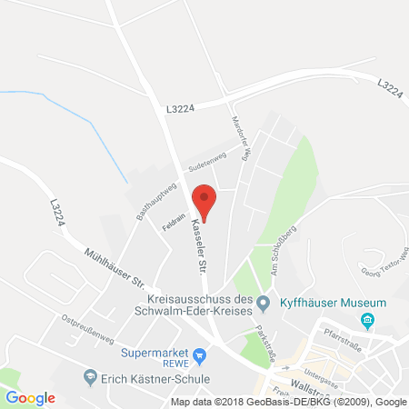 Standort der Tankstelle: Raiffeisen Waren GmbH Tankstelle in 34576, Homberg-Efze