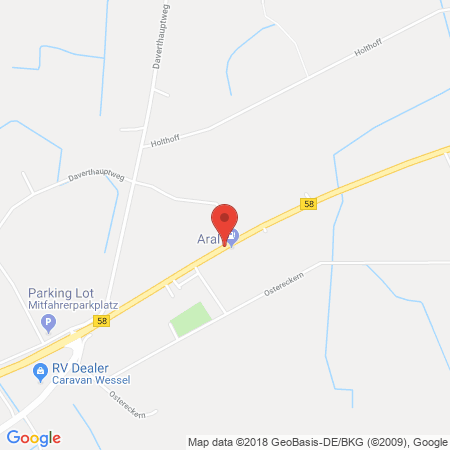 Position der Autogas-Tankstelle: Aral Tankstelle in 59387, Ascheberg