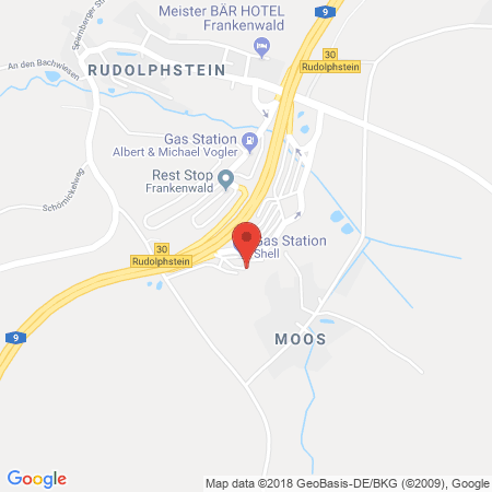 Position der Autogas-Tankstelle: Shell Tankstelle in 95180, Berg-rudolphstein