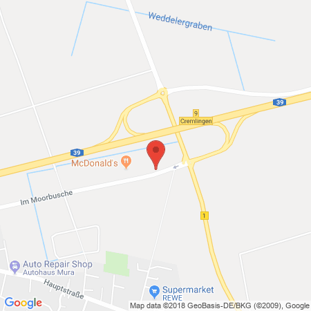 Position der Autogas-Tankstelle: HEM Tankstelle in 38162, Cremlingen