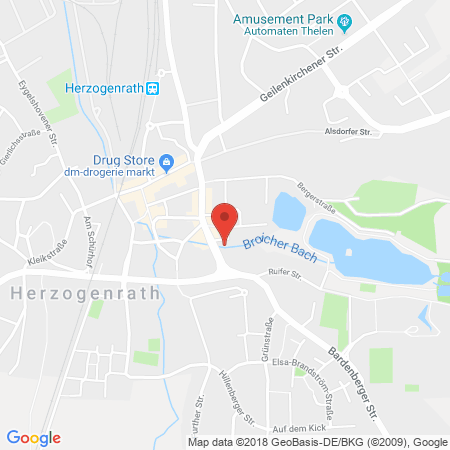 Position der Autogas-Tankstelle: Shell Tankstelle in 52134, Herzogenrath