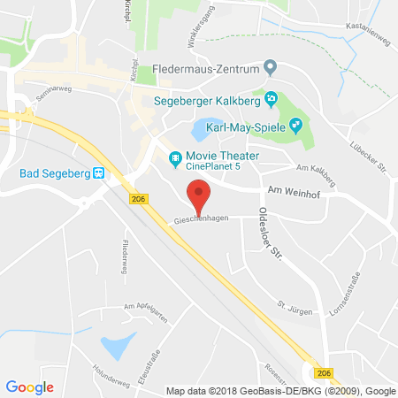 Position der Autogas-Tankstelle: Star Tankstelle in 23795, Bad Segeberg