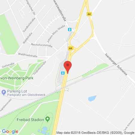 Position der Autogas-Tankstelle: Shell Tankstelle in 60528, Frankfurt