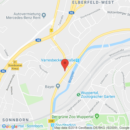 Standort der Tankstelle: ESSO Tankstelle in 42117, WUPPERTAL