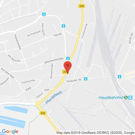 Position der Autogas-Tankstelle: Aral Tankstelle in 58455, Witten