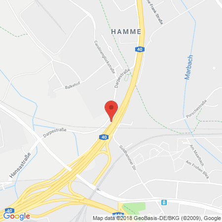 Position der Autogas-Tankstelle: Star Tankstelle in 44793, Bochum