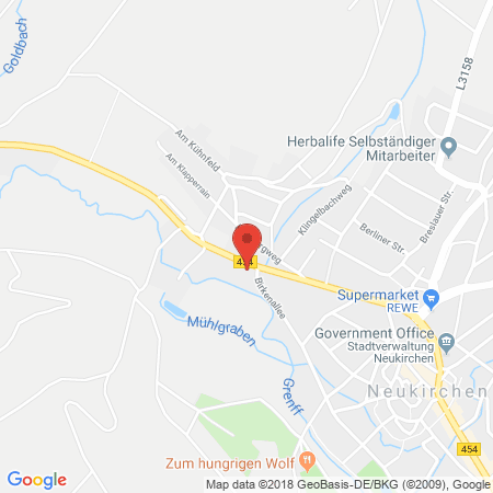 Position der Autogas-Tankstelle: Tankstelle Ross in 34626, Neukirchen