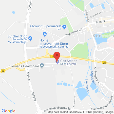 Position der Autogas-Tankstelle: STICH Brennstoffe-Mineralöle e. k. in 95478, Kemnath