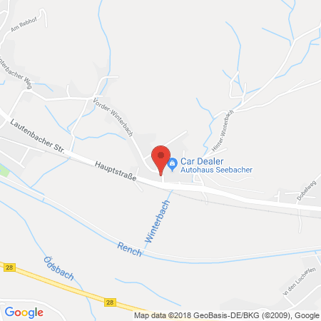 Position der Autogas-Tankstelle: Autohaus Seebacher GmbH in 77794, Lautenbach