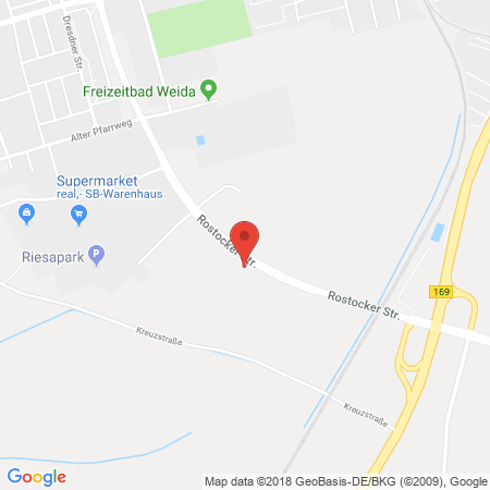 Position der Autogas-Tankstelle: Bft Tankstelle in 01587, Riesa