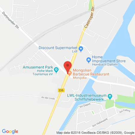 Position der Autogas-Tankstelle: Flus Handelsgesellschaft Mbh in 45711, Datteln