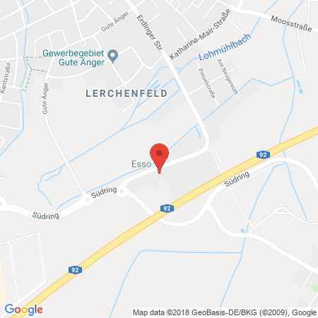 Position der Autogas-Tankstelle: Esso Tankstelle in 85356, Freising