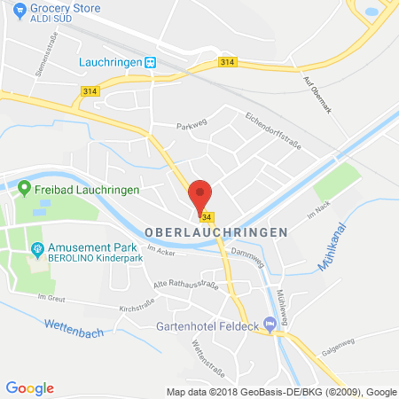 Position der Autogas-Tankstelle: Autohaus Mike Binner in 79787, Lauchringen