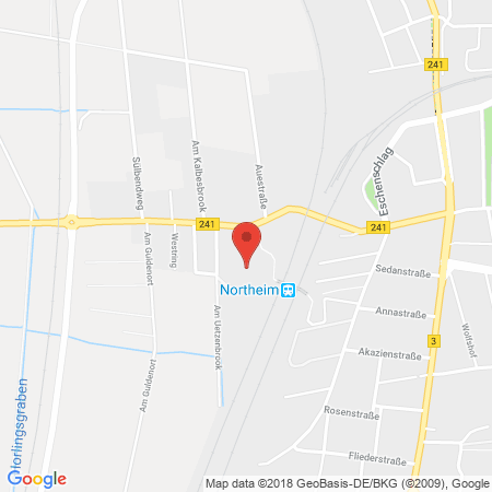 Position der Autogas-Tankstelle: Raiffeisen Warenhandel Gmbh in 37154, Northeim