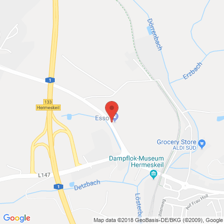 Standort der Tankstelle: ESSO Tankstelle in 54411, HERMESKEIL