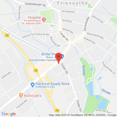 Position der Autogas-Tankstelle: Bft Friesoythe Ellerbr. in 26169, Friesoythe